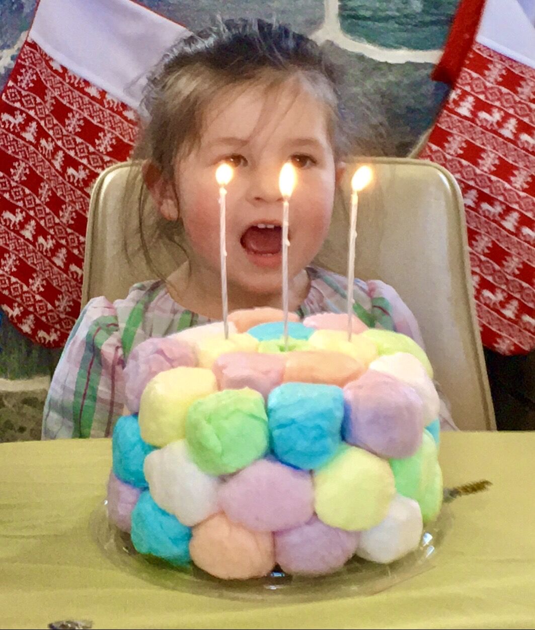 Party Puffs Candy Floss Cake